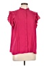 CeCe Pink Short Sleeve Blouse Size L - photo 1
