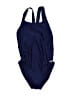 Speedo Solid Blue One Piece Swimsuit Size 10 - photo 1