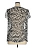East5th 100% Polyester Animal Print Silver Short Sleeve T-Shirt Size 1X - photo 2