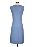 Due Per Due Solid Blue Casual Dress Size S - photo 2