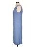 Due Per Due Solid Blue Casual Dress Size S - photo 5