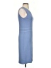Due Per Due Solid Blue Casual Dress Size S - photo 4