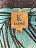 Kasper Print Teal Cocktail Dress Size L - photo 7