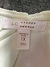 LC Lauren Conrad 100% Polyester Ivory Short Sleeve Blouse Size 1X - photo 7