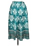 Assorted Brands Print Teal Casual Skirt Size M - photo 2