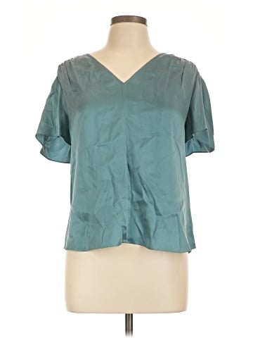 Rebecca Taylor Short Sleeve Silk Top (view 1)