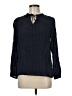 Ann Taylor LOFT Blue Long Sleeve Blouse Size M (petite) - photo 1