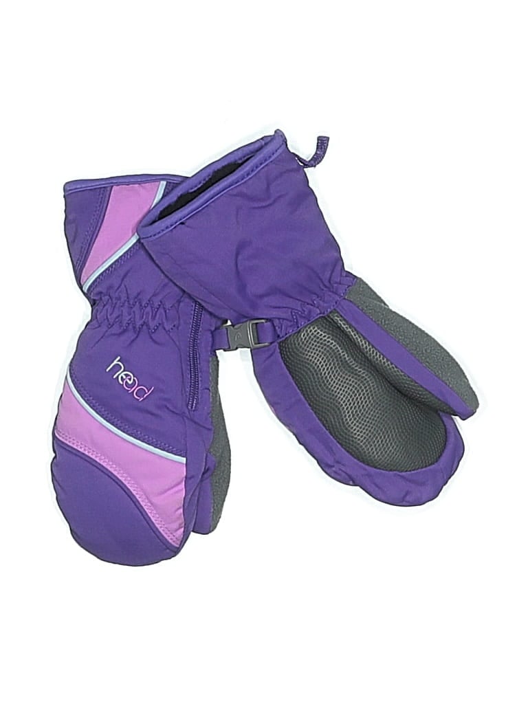 Pre-owned Head Kids' Mittens In Purple
