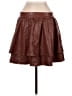 Express Brown Faux Leather Skirt Size M - photo 2