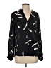 Joie 100% Polyester Black Long Sleeve Blouse Size S - photo 1