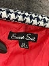 Sweet Suits 100% Polyester Houndstooth Gray Blazer Size 14 - photo 6