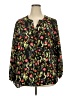 T Tahari 100% Polyester Black Long Sleeve Blouse Size 2X - photo 1
