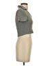 Zaful Gray Short Sleeve Turtleneck Size S - photo 4