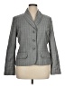 Austin Reed 100% Wool Plaid Gray Wool Blazer Size 16 - photo 1