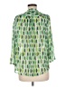 Chaus 100% Polyester Green 3/4 Sleeve Blouse Size M - photo 2