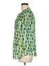 Chaus 100% Polyester Green 3/4 Sleeve Blouse Size M - photo 5
