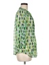 Chaus 100% Polyester Green 3/4 Sleeve Blouse Size M - photo 4