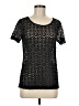 L.K. Bennett Black Short Sleeve Top Size M - photo 1