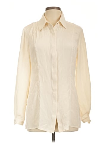 St. John Long Sleeve Silk Top (view 1)