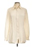 St. John Ivory Long Sleeve Silk Top Size 10 - photo 1