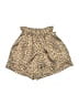 Tyche Animal Print Gold Shorts Size S - photo 1