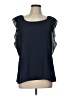 Violet & Claire 100% Polyester Blue Sleeveless Blouse Size L - photo 1
