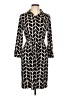 Donna Morgan Chevron-herringbone Black Casual Dress Size 10 - photo 1