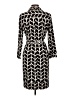 Donna Morgan Chevron-herringbone Black Casual Dress Size 10 - photo 2