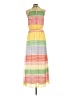 Julia Jordan 100% Polyester Stripes Orange Casual Dress Size 10 - photo 2