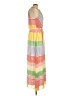 Julia Jordan 100% Polyester Stripes Orange Casual Dress Size 10 - photo 4