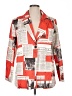 Unbranded Print Red Blazer Size XL - photo 1