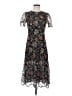 Zara Floral Black Cocktail Dress Size S - photo 1