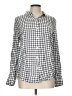 Lucky Brand Checkered-gingham Ivory White Long Sleeve Button-Down Shirt Size L - photo 1