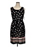 Studio One Polka Dots Black Casual Dress Size 14 - photo 1