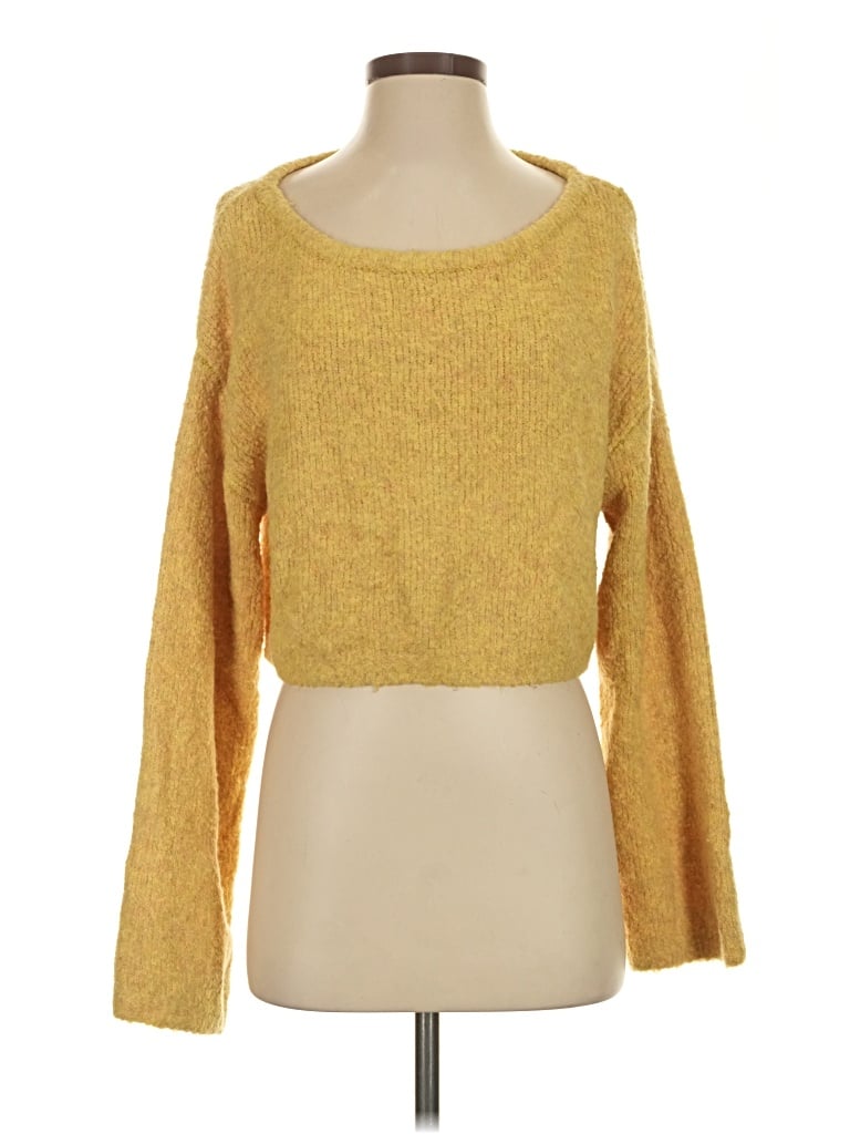 Pre-owned Kimchi Blue Pullover Sweater In Yellow