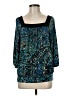 AGB Teal 3/4 Sleeve Blouse Size M - photo 1