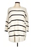 Express Stripes Ivory Pullover Sweater Size L - photo 1