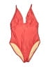 J.Crew Color Block Orange One Piece Swimsuit Size 12 - photo 1