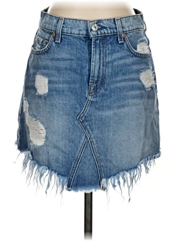 7 For All Mankind Denim Skirt (view 1)