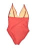 J.Crew Color Block Orange One Piece Swimsuit Size 12 - photo 2