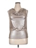 The Limited Metallic Silver Sleeveless Blouse Size L - photo 1