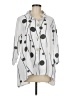 Assorted Brands Polka Dots Silver 3/4 Sleeve Blouse Size M - photo 1