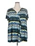 Lane Bryant Teal Short Sleeve Blouse Size 26 - 28 Plus - photo 1