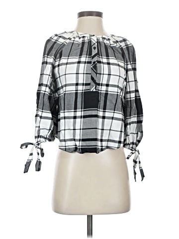 White House Black Market 3/4 Sleeve Blouse (view 1)