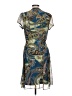 JBS 100% Polyester Paisley Blue Casual Dress Size 12 - photo 2