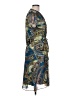 JBS 100% Polyester Paisley Blue Casual Dress Size 12 - photo 4