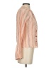 Evereve 100% Cotton Stripes Orange Long Sleeve Blouse Size S - photo 4