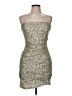 Emerald Sundae 100% Polyester Metallic Silver Cocktail Dress Size M - photo 1
