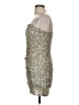 Emerald Sundae 100% Polyester Metallic Silver Cocktail Dress Size M - photo 5