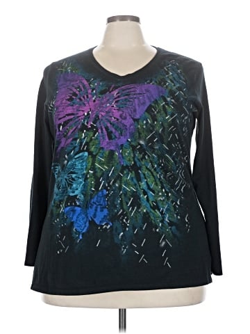 Just My Size 3/4 Sleeve T-Shirt (view 1)